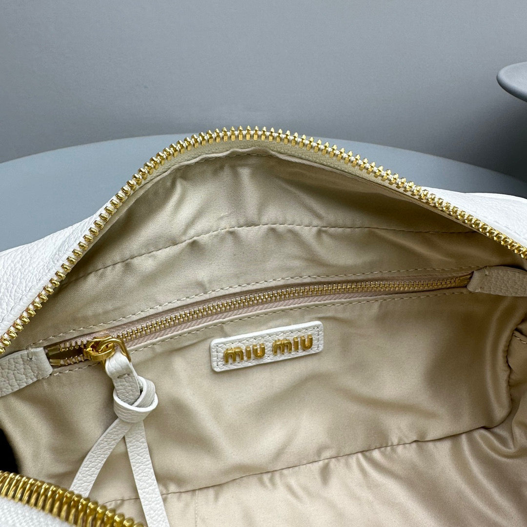 Bags- Miu M Arcadie Bag Luxury Designer Leather Handbag