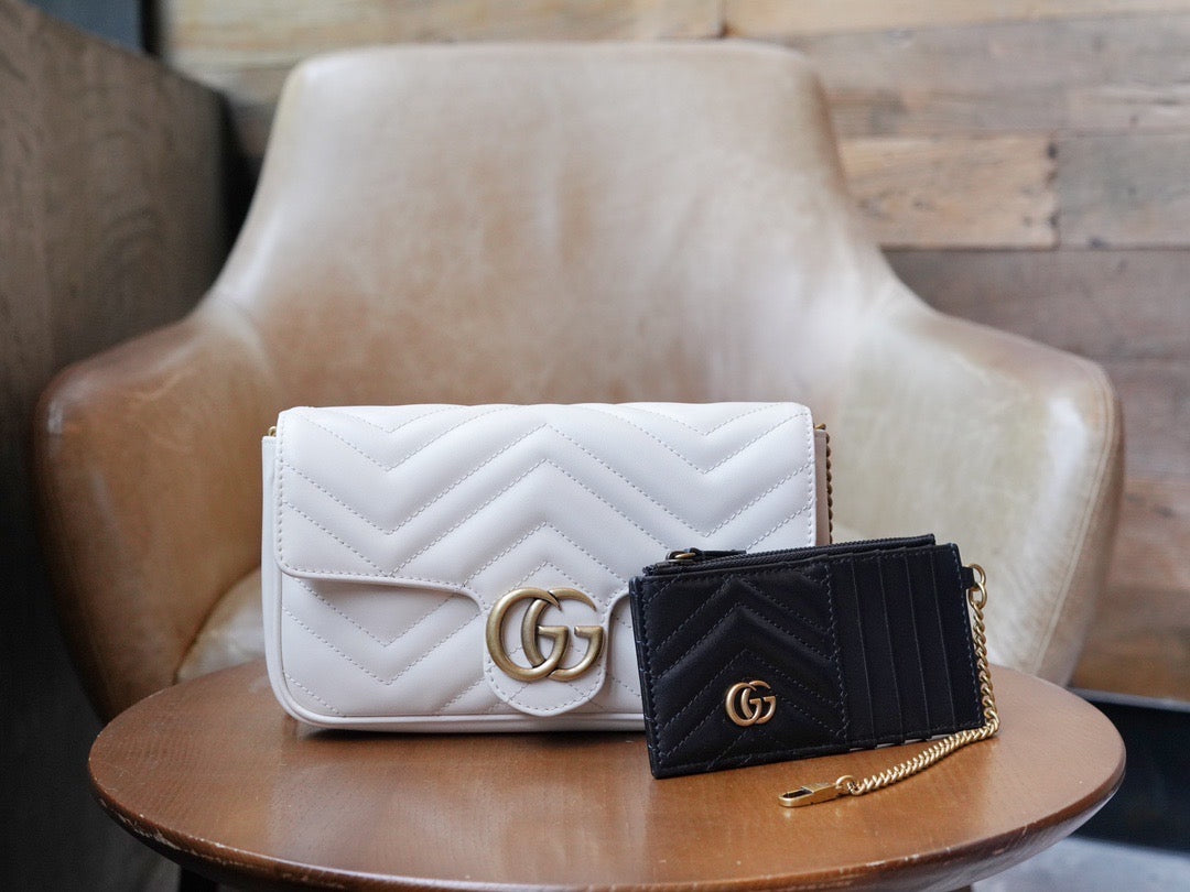 Gucci Bags- Gucci Marmont Mini Bag Luxury Designer Leather Handbag