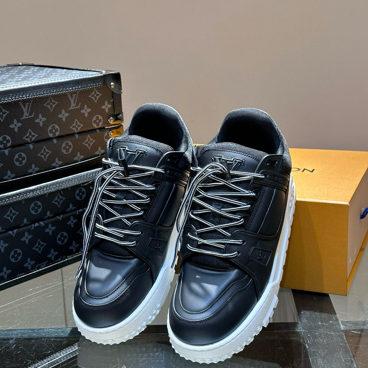Louis Vuitton Shoes- Louis Vuitton Lou Trainers Comfortable Everyday Designer Shoes