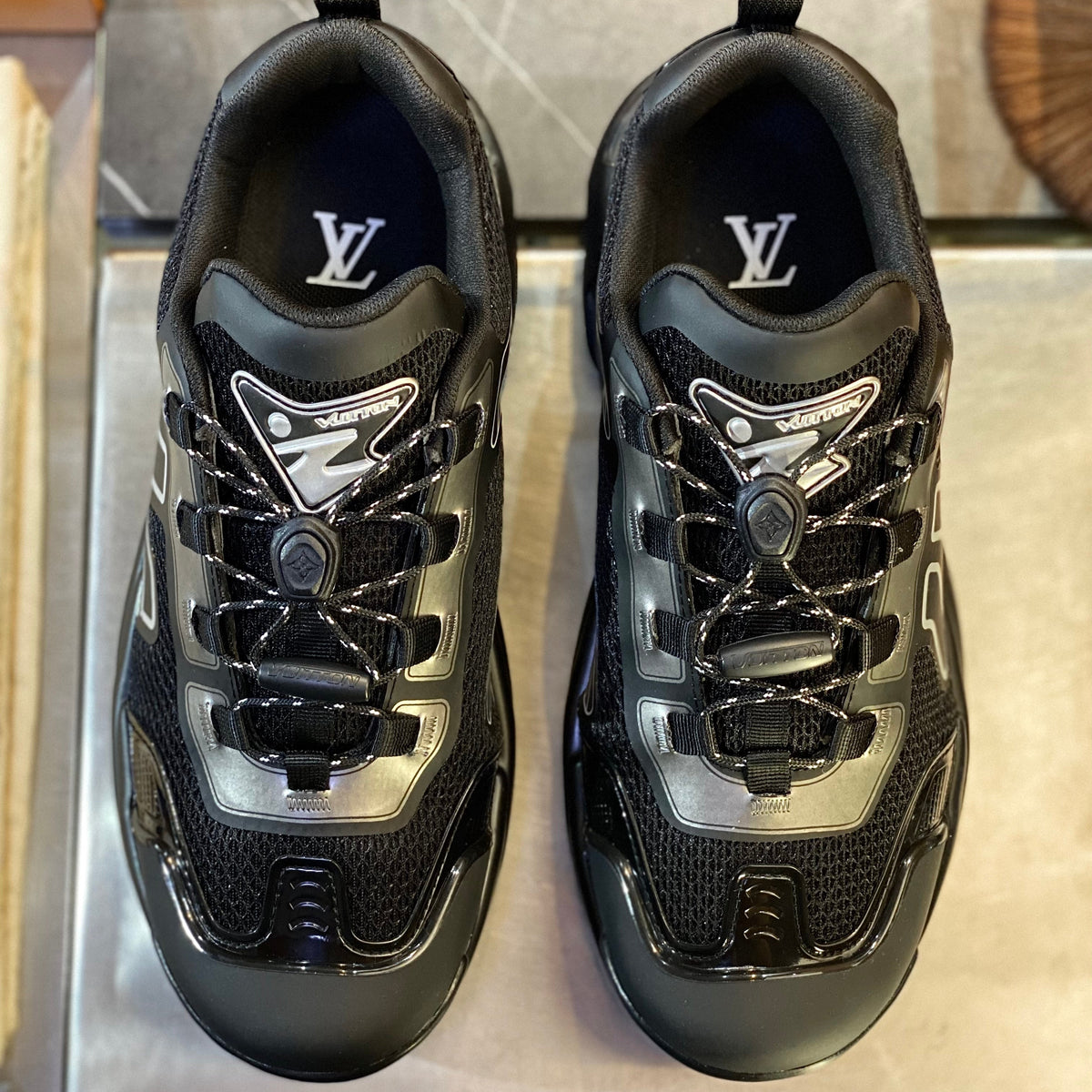 Louis Vuitton Shoes- Louis Vuitton Lou Runner Tatic Sneaker Premium Designer Casual Shoes