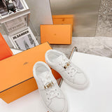 Hermes shoes Style 350 - front view, elevated everyday design