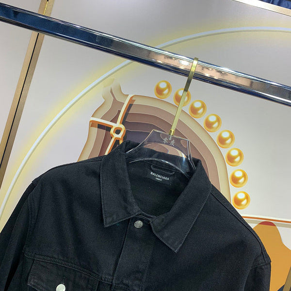 Close-up of Balenciaga designer clothing craftsmanship