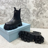 Close-up of Prada shoes craftsmanship