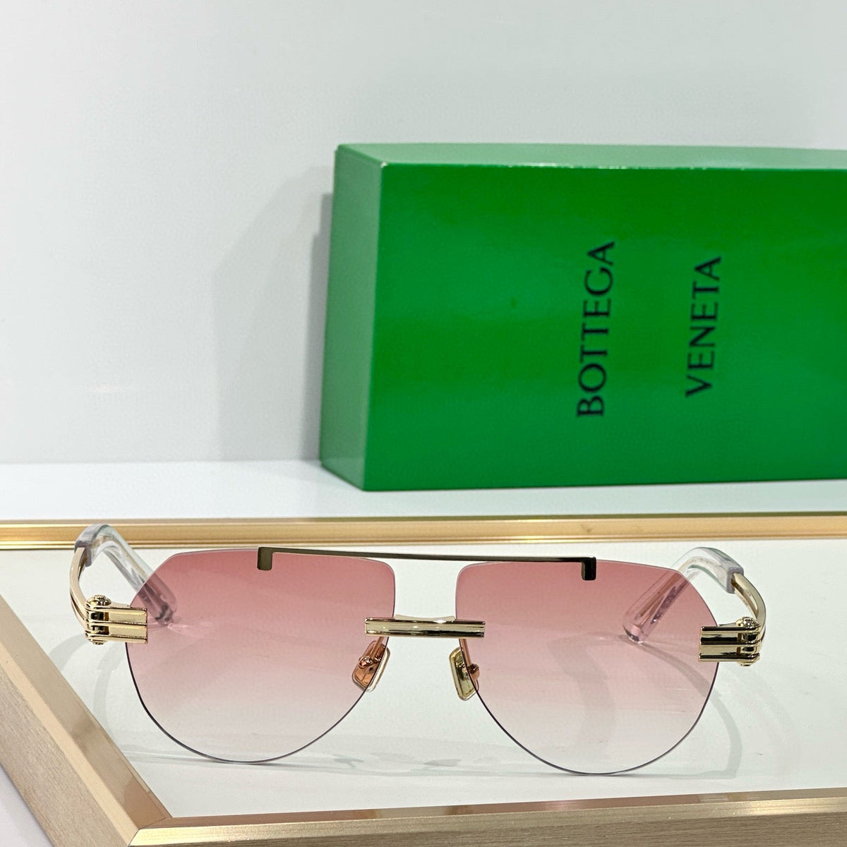 Front view of Bottega Veneta Sunglasses premium piece
