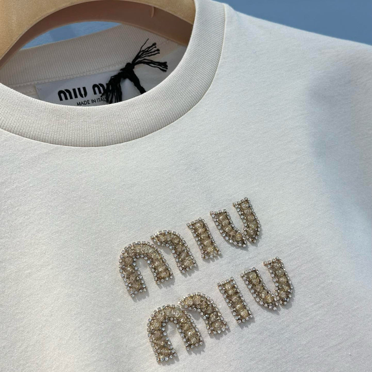 T-Shirts- Miu M T-shirt Premium Designer Cotton T-Shirt