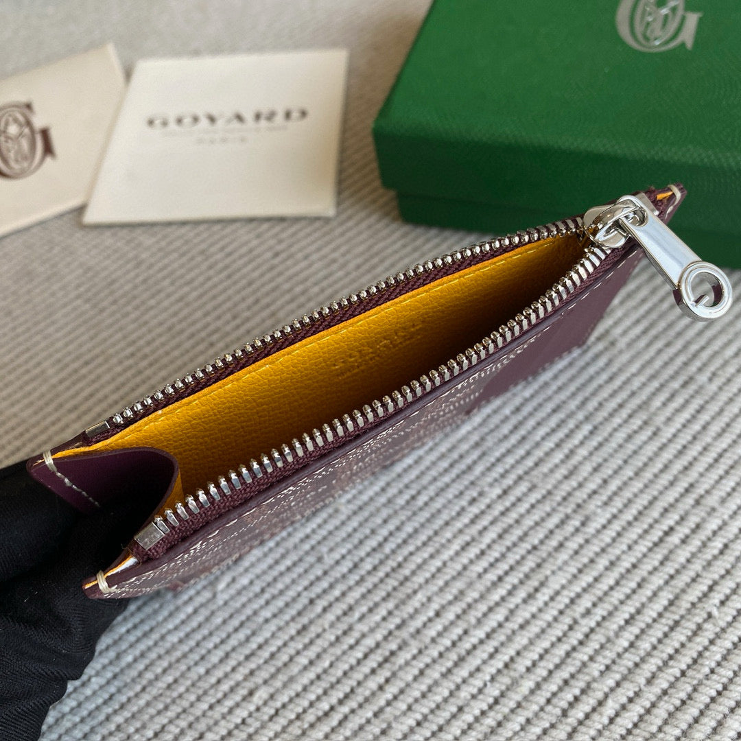 Wallets- Goya Bourbon Card Holder Elegant Everyday Leather Wallet