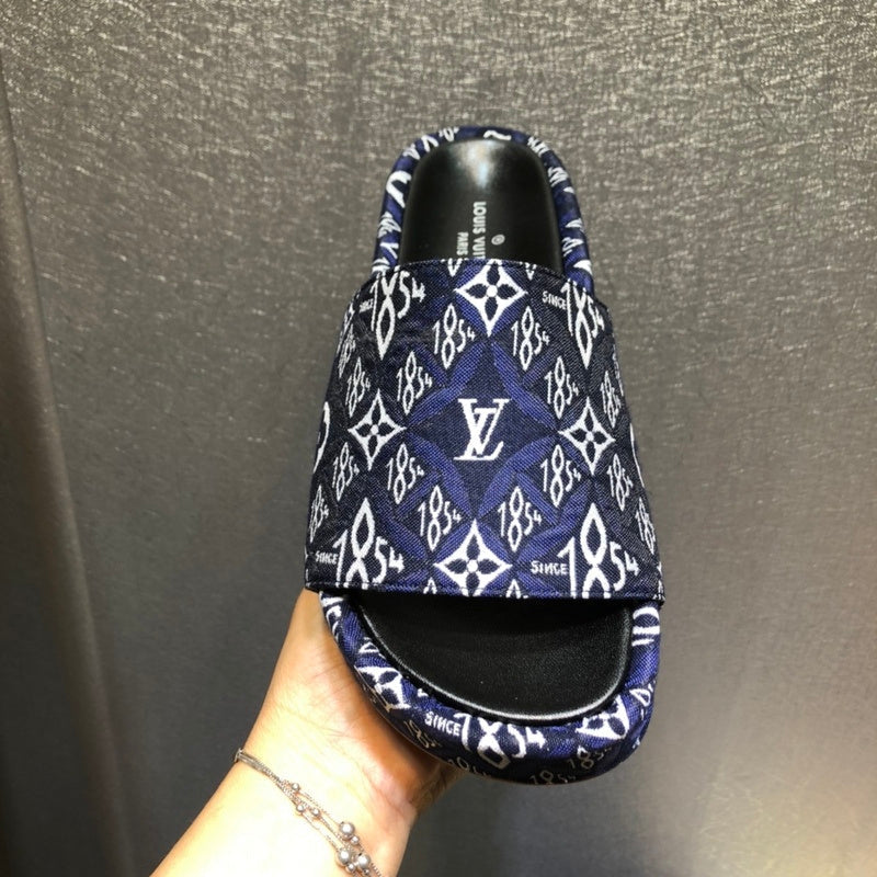 Louis Vuitton Nude Slingback Heels - Angled View