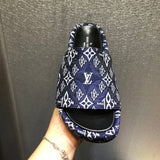 Louis Vuitton Nude Slingback Heels - Angled View