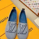 Close-up of Louis Vuitton shoes craftsmanship