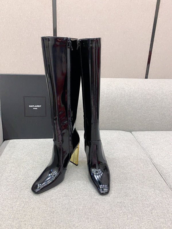 Saint Laurent luxury shoes detail shot