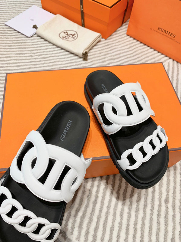 Hermes sandals Style 211 - angled studio shot