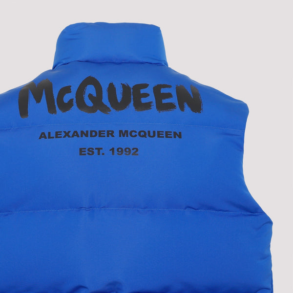 Alexander McQueen Vests? Alexander Mcqueen Padded Vest Men Luxury Casual Designer Gilet