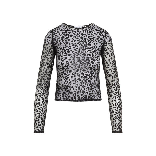 Alexander McQueen Tops? Alexander Mcqueen Leopard Devoré Top Women Premium Designer Casual Top