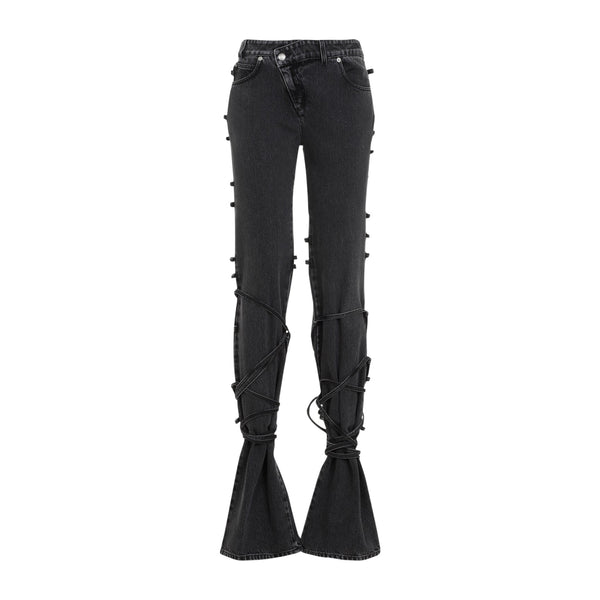 Alexander McQueen Jeans? Alexander Mcqueen Tied Jeans Women Classic Everyday Designer Jeans