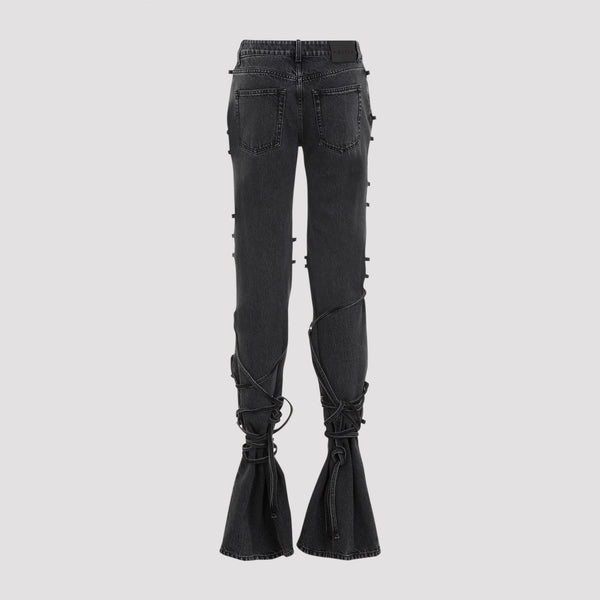 Alexander McQueen Jeans? Alexander Mcqueen Tied Jeans Women Classic Everyday Designer Jeans