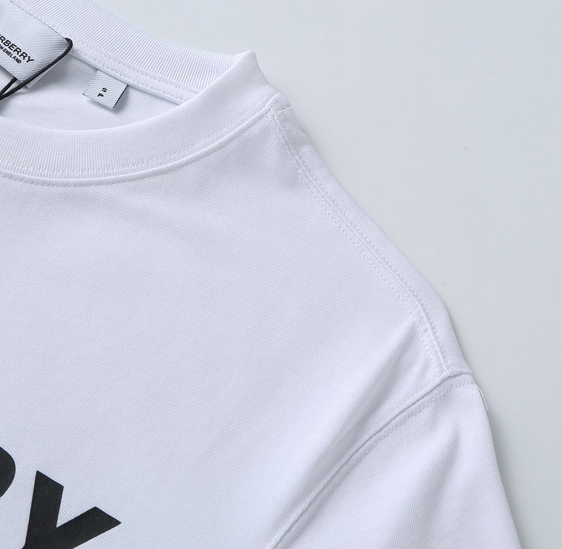 Burberry luxury t-shirt detail shot