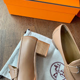 Hermes shoes Style 334 - close-up of luxury comfort fit (alternate angle)