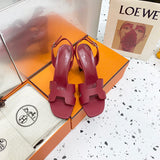 Hermes sandals Style 147 - close-up of elevated everyday design