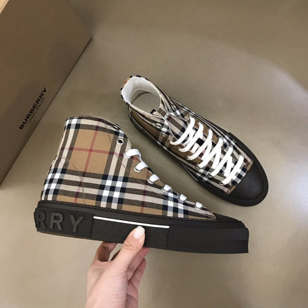Burberry shoes Style 267 - front view, statement logo accent