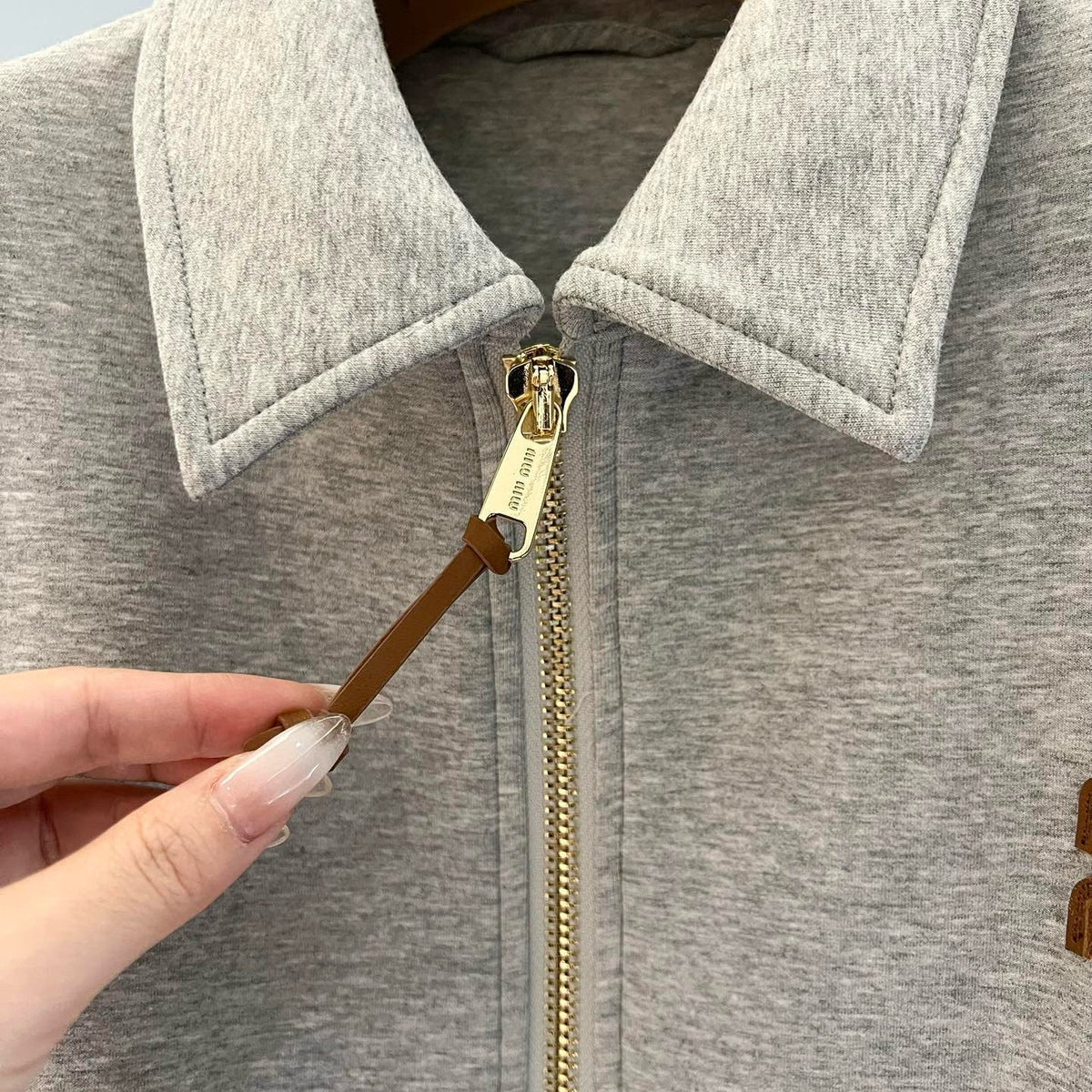 Hoodies- Miu M Zip Hoodie Premium Designer Casual Hoodie