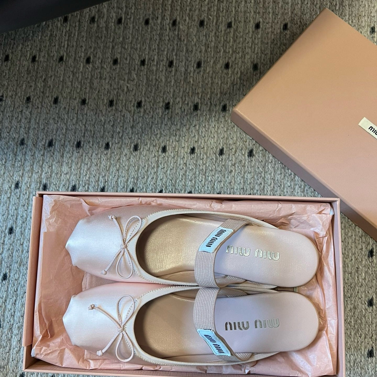 Shoes- Miu M Ballerina Flats Luxury Lifestyle Designer Footwear