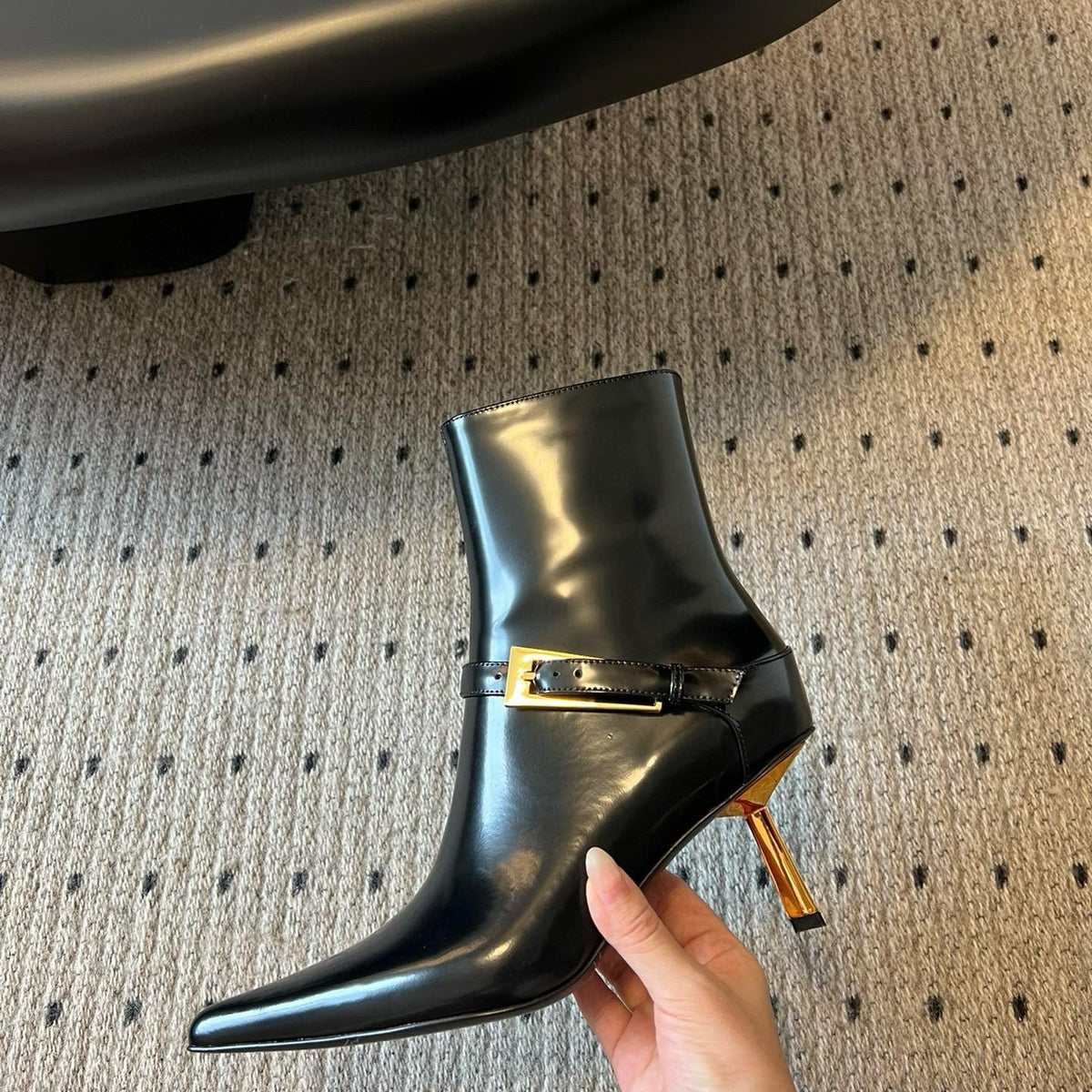 Saint Laurent Shoes- Saint Laurent Heeled Boots Luxury Lifestyle Designer Footwear