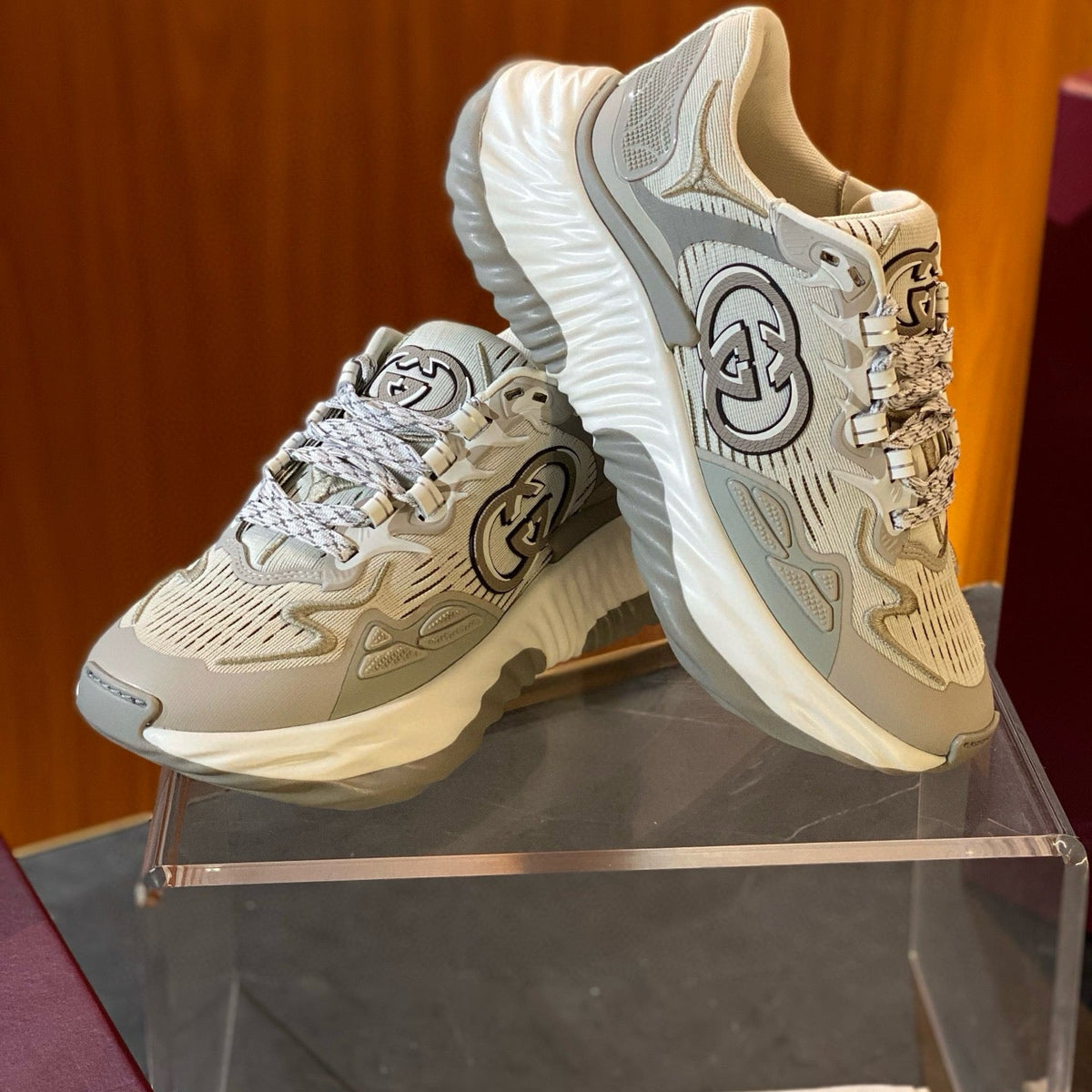 Gucci Shoes- Gucci Ripple Sneakers Premium Designer Casual Shoes