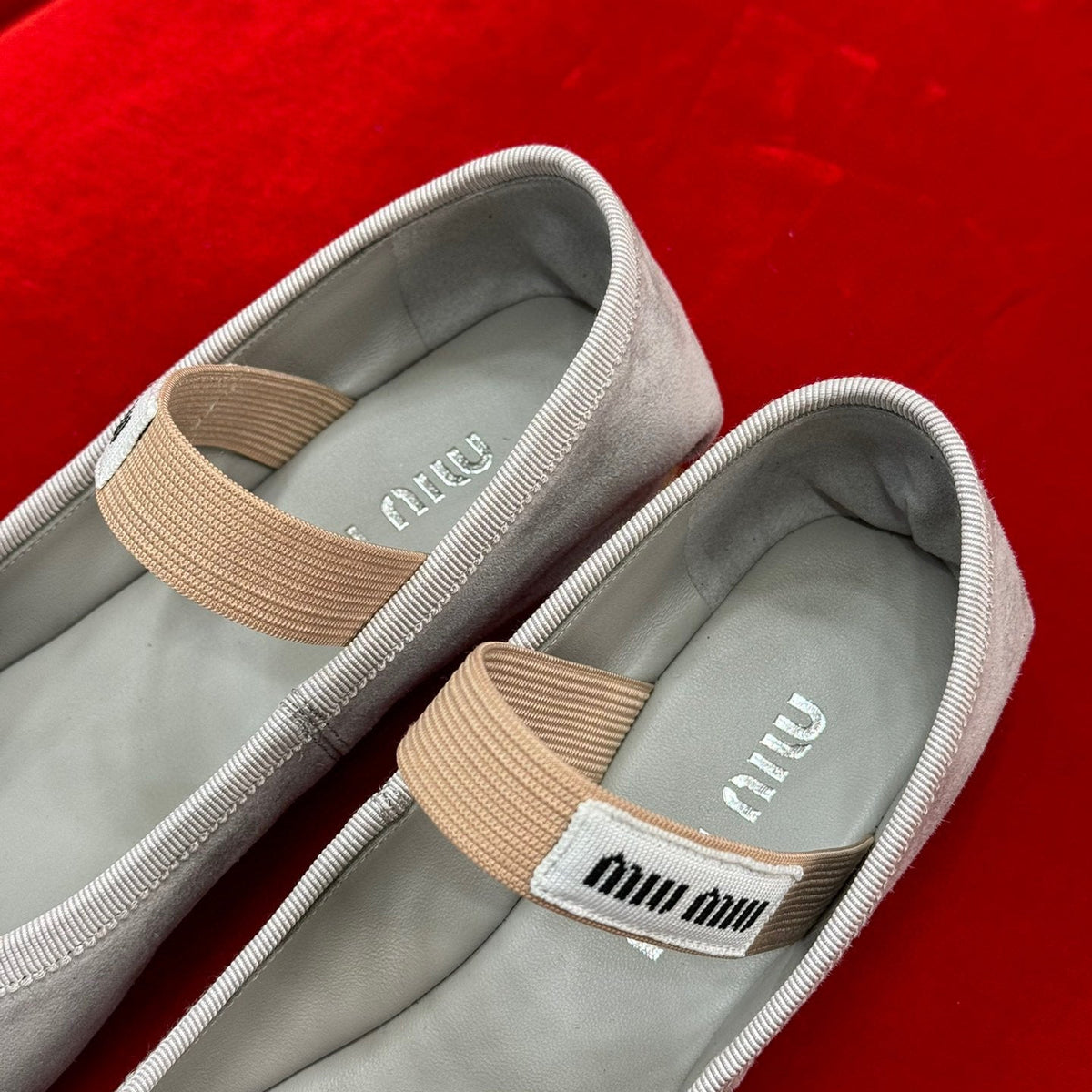 Shoes- Miu M Ballerina Flats Premium Designer Casual Shoes