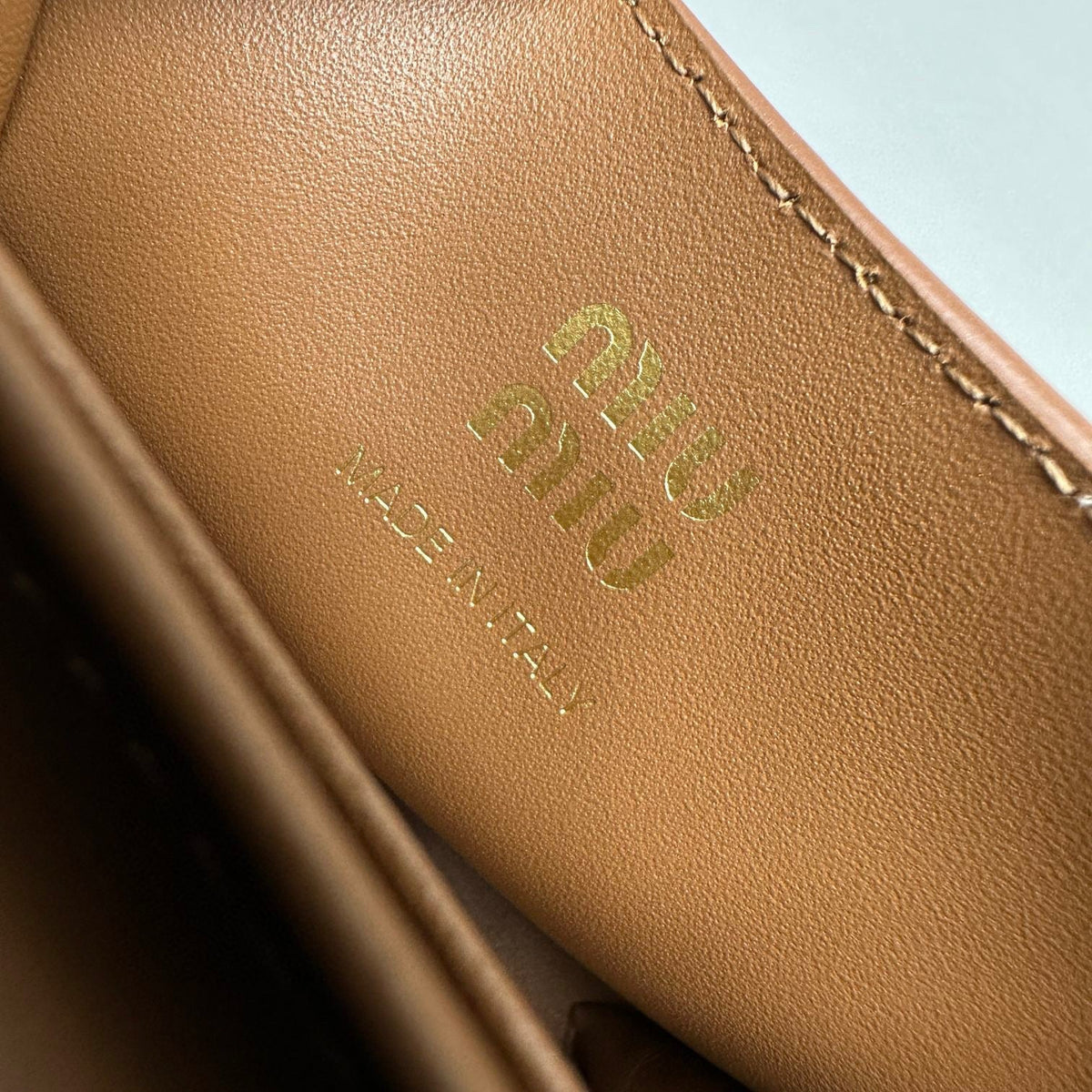 Wallets- Miu M Shoulder Strap Wallet Elegant Everyday Leather Wallet