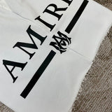 Close-up of Amiri t-shirt craftsmanship