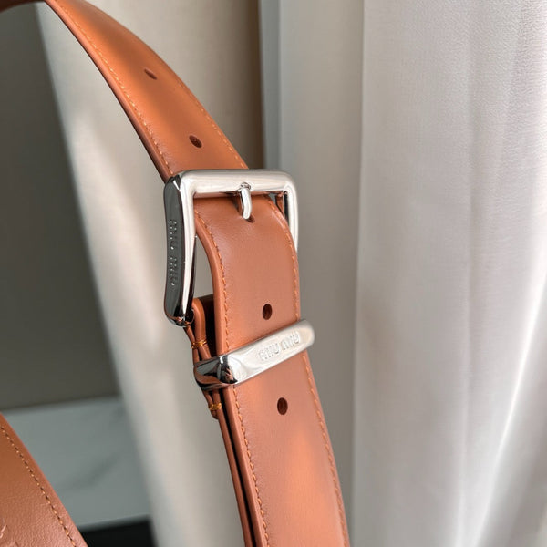 Belts- Miu M Belt 3.5 Cm Classic Everyday Designer Belt