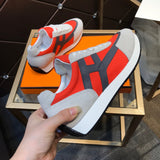 Hermès Nude Slip-On Sneakers - Heel Detail View