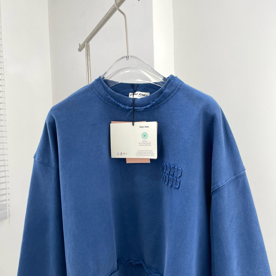 Hoodies- Miu M Sweatshirt Comfortable Luxury Streetwear Hoodie
