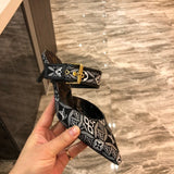 Louis Vuitton Red Pointed-Toe Stiletto Heels - Angled View