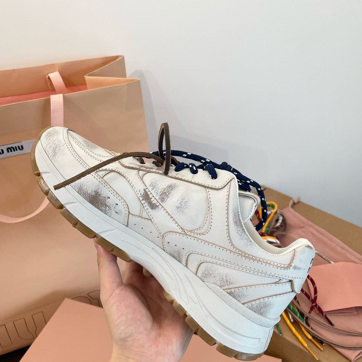 Shoes- Miu M Trainers Luxury Lifestyle Designer Footwear