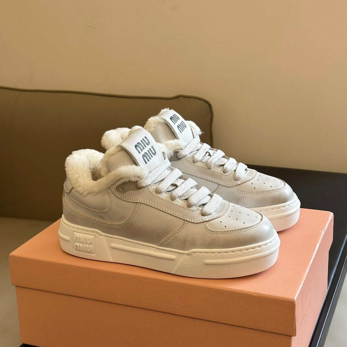 Shoes- Miu M Trainers Comfortable Everyday Designer Shoes