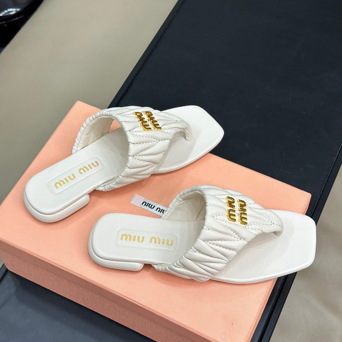 Shoes- Miu M Sandals Premium Designer Casual Shoes