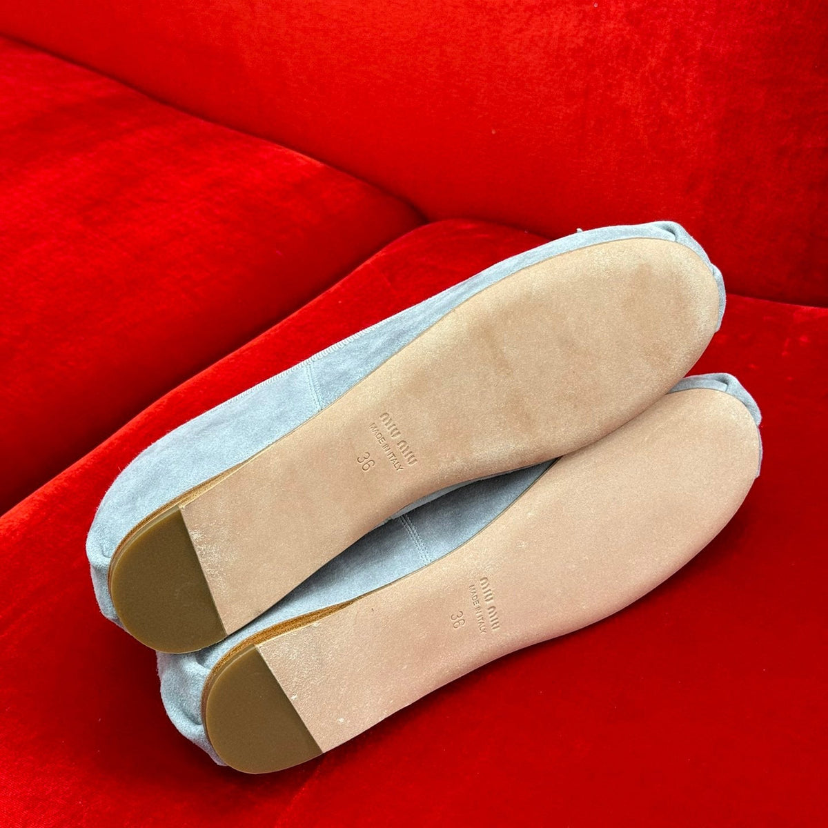 Shoes- Miu M Ballerina Flats Premium Designer Casual Shoes