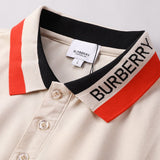 Close-up of Burberry t-shirt craftsmanship