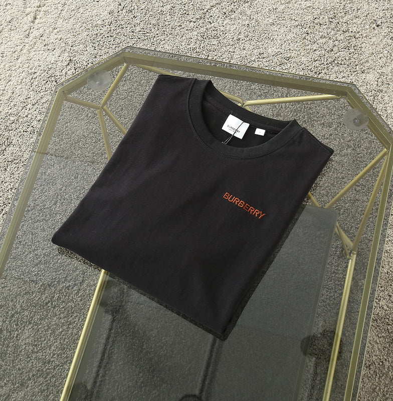 Close-up of Burberry t-shirt craftsmanship
