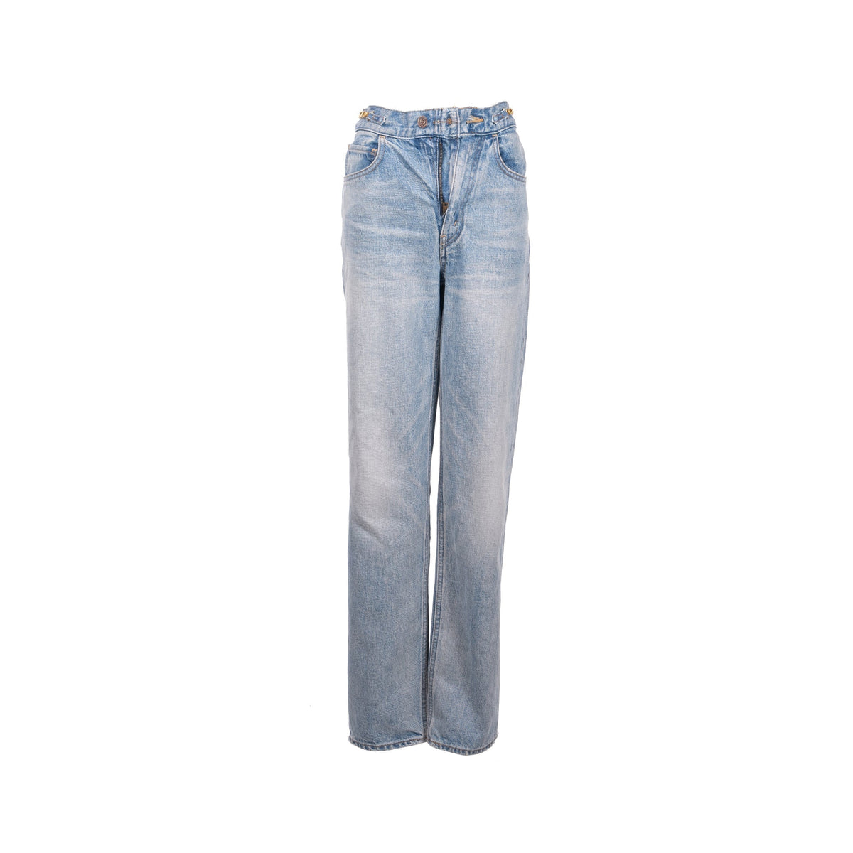 Celine Jeans? CELINE Size 25 Margaret Gourmettes Jeans Cotton in Union Wash Denim Blue Premium Designer Denim Jeans