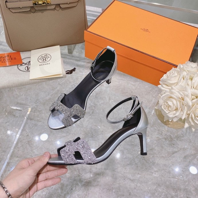 Hermès White Chunky Platform Sneakers - Front View