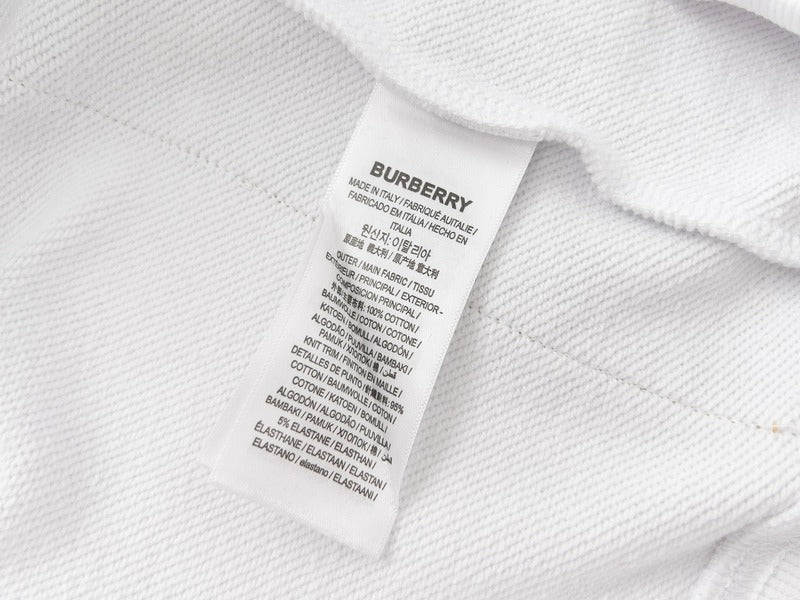 Close-up of Burberry designer clothing craftsmanship