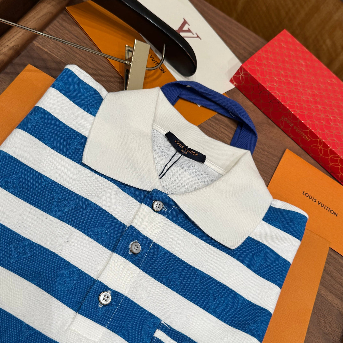 Louis Vuitton Polo Shirts- Louis Vuitton Lou Polo Shirt Classic Designer Cotton Polo Shirt
