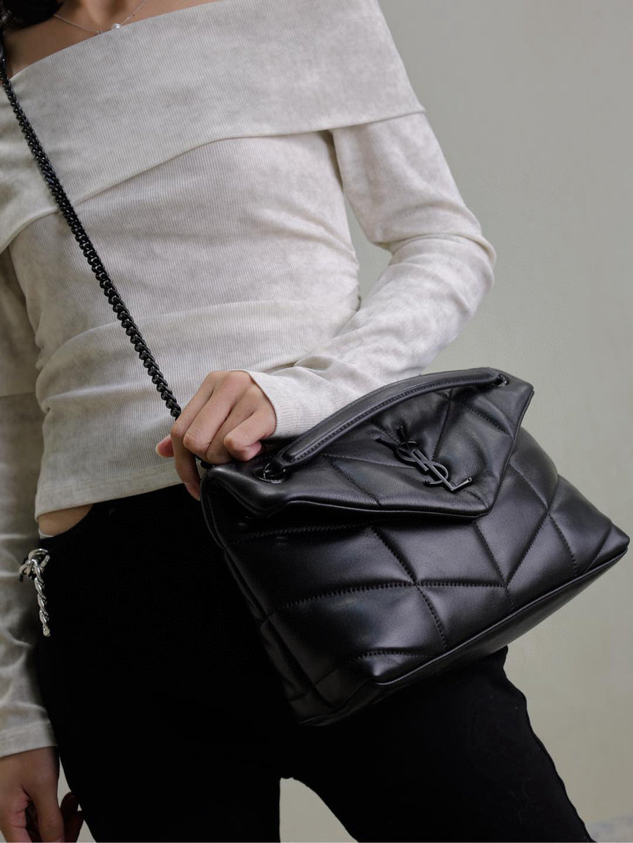 Saint Laurent Bags- Saint Laurent Loulou Puffer Small Bag Elegant Everyday Designer Handbag