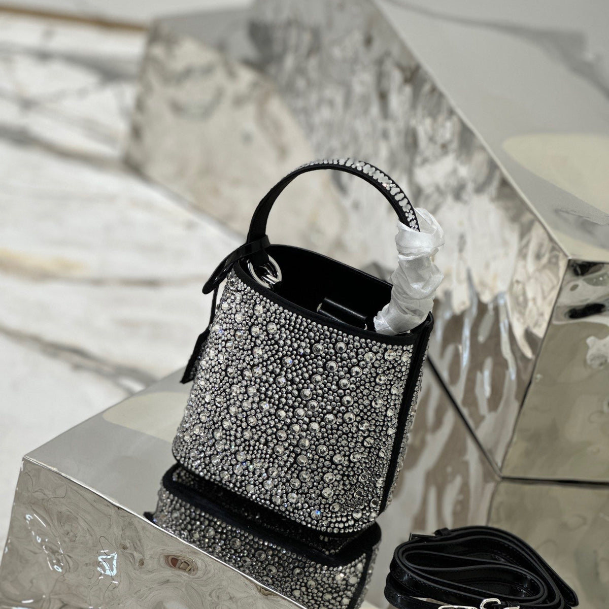 Bags- Pd Panier Satin Bag Luxury Designer Leather Handbag