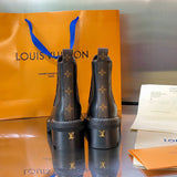 Louis Vuitton luxury shoes detail shot