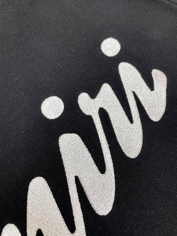 Close-up of Amiri hoodie craftsmanship