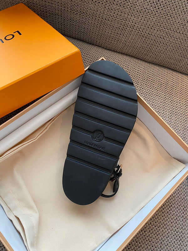 Louis Vuitton Camel Classic Ballet Flats - Sole Detail View