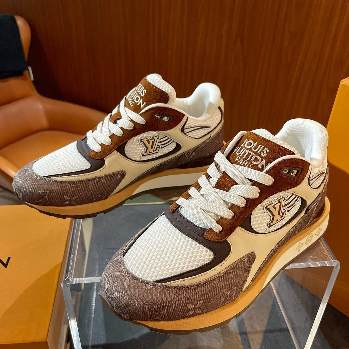 Louis Vuitton Shoes- Louis Vuitton Lou Trainers Comfortable Everyday Designer Shoes